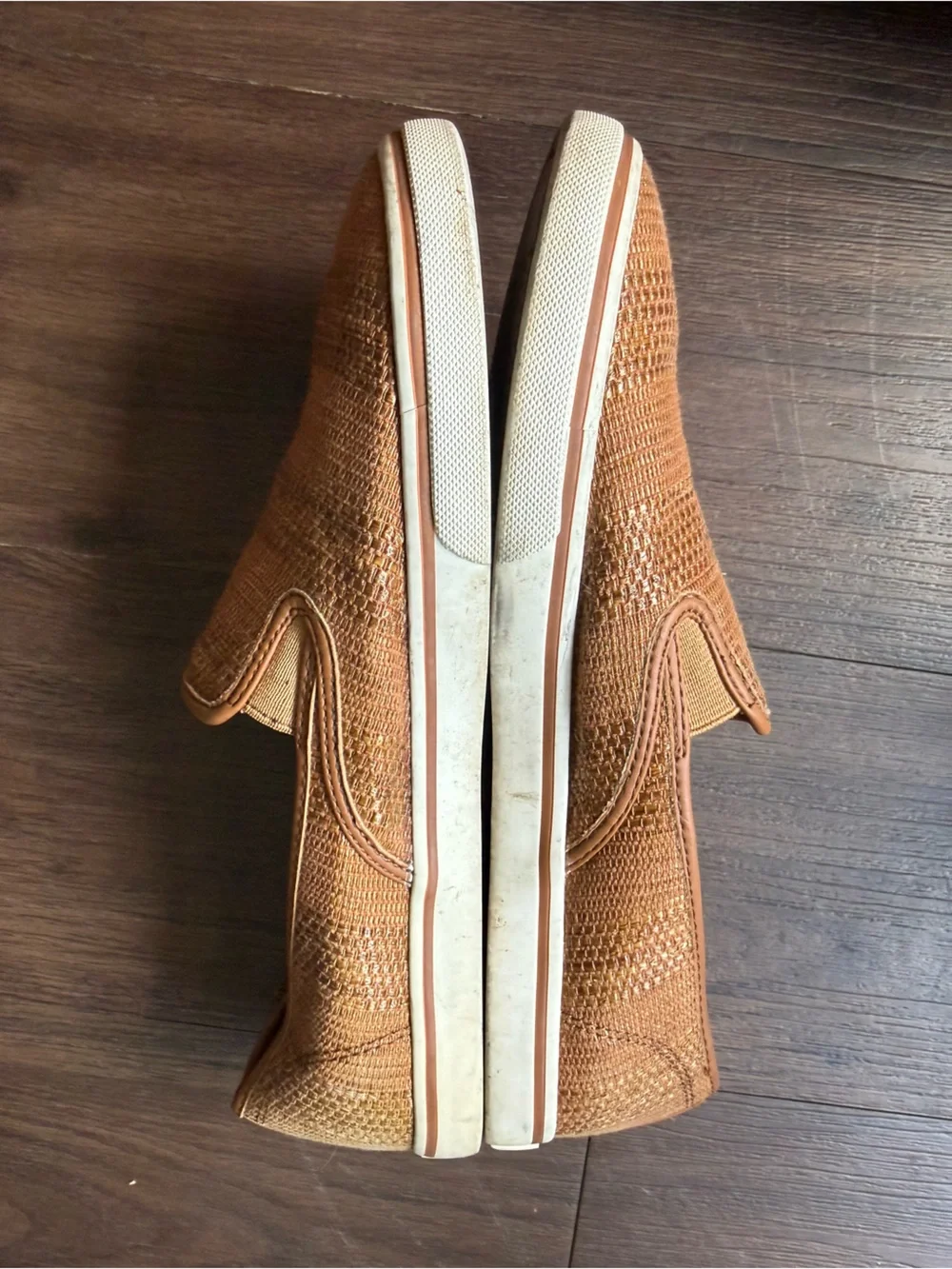 Lauren Ralph Lauren Janis Brown Slip On Loafers Deck Casual Sneaker Shoes 9.5